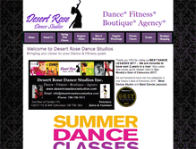 Tablet Screenshot of desertrosedancestudios.com